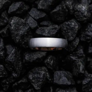 The CEO - Rosegold & Brushed Men's Tungsten Ring