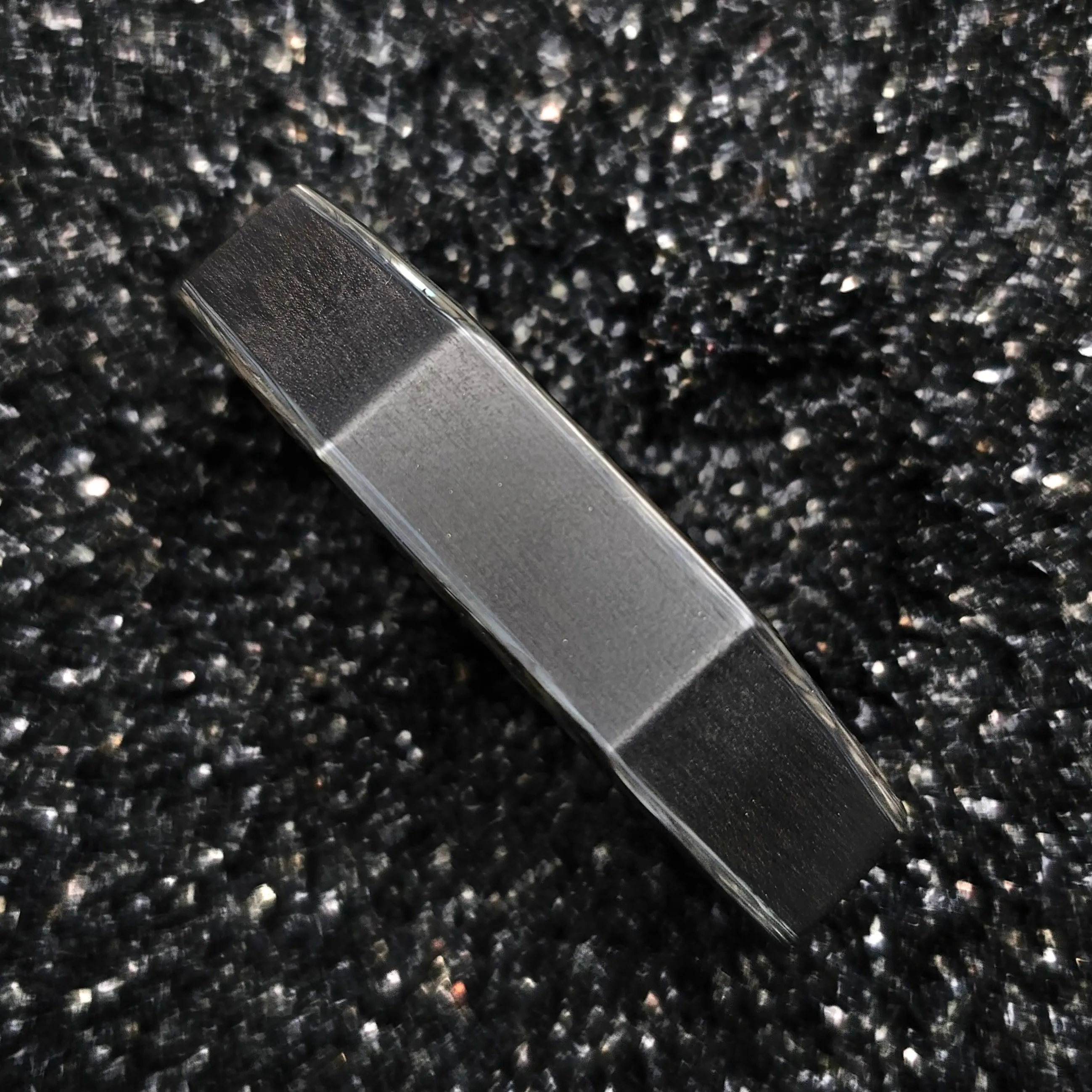 The Four Point (Paua Abalone Shell & Ebony Wood Two Finger Ring)