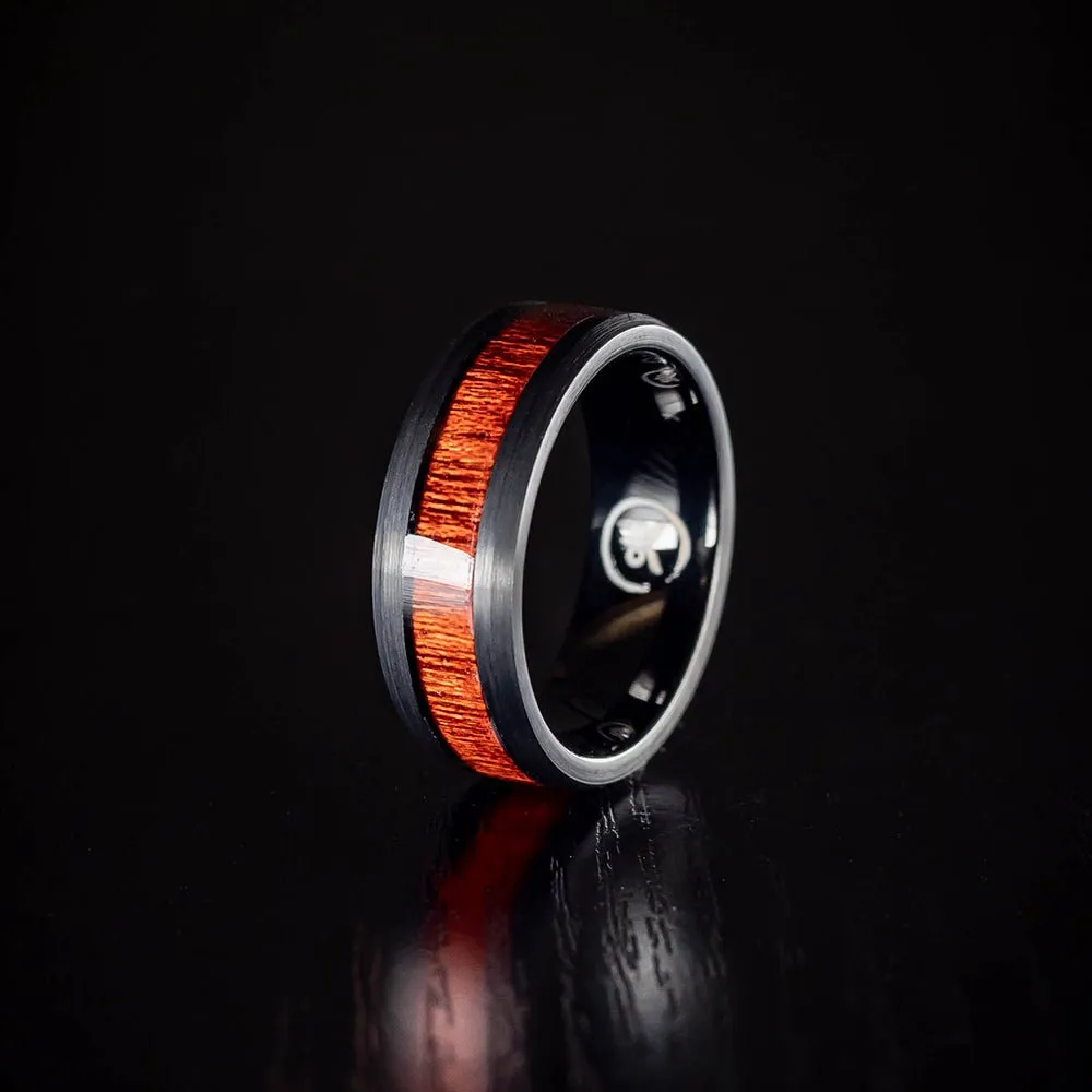 The Punisher - Rosewood Men's Tungsten Ring