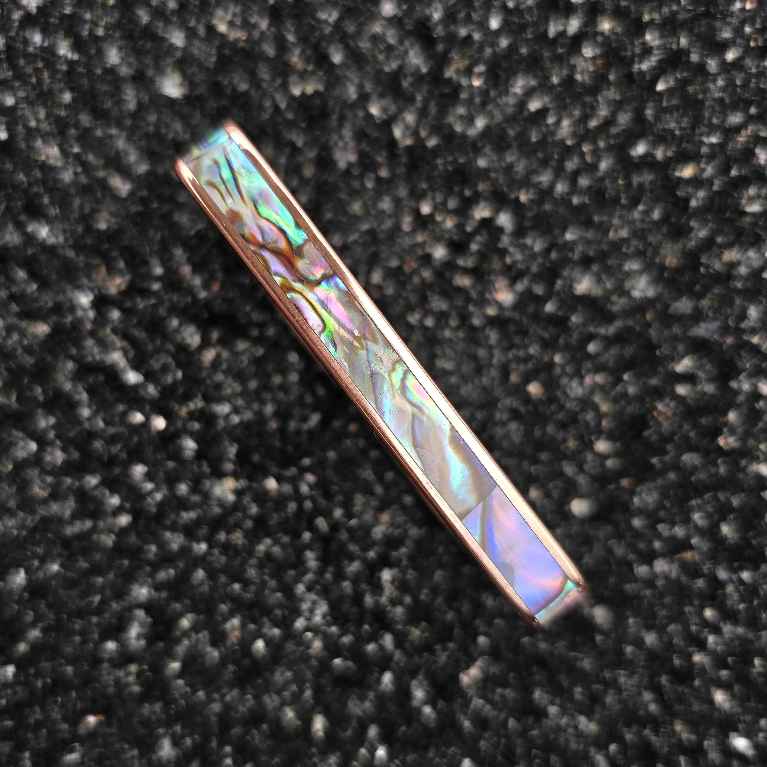 The Throne (Paua Abalone Shell & Copper Two Finger Ring)