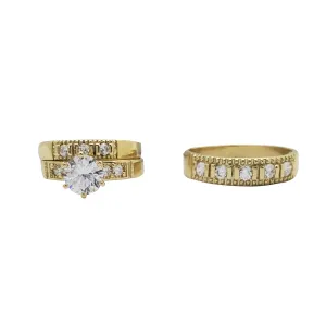 Three-Piece Set Engagement Rings (10K)