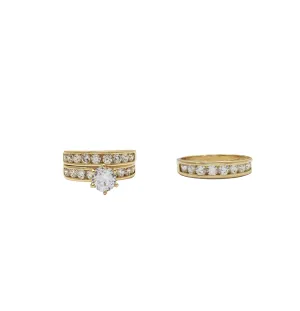 Three-Piece Set Engagement Rings (14K)