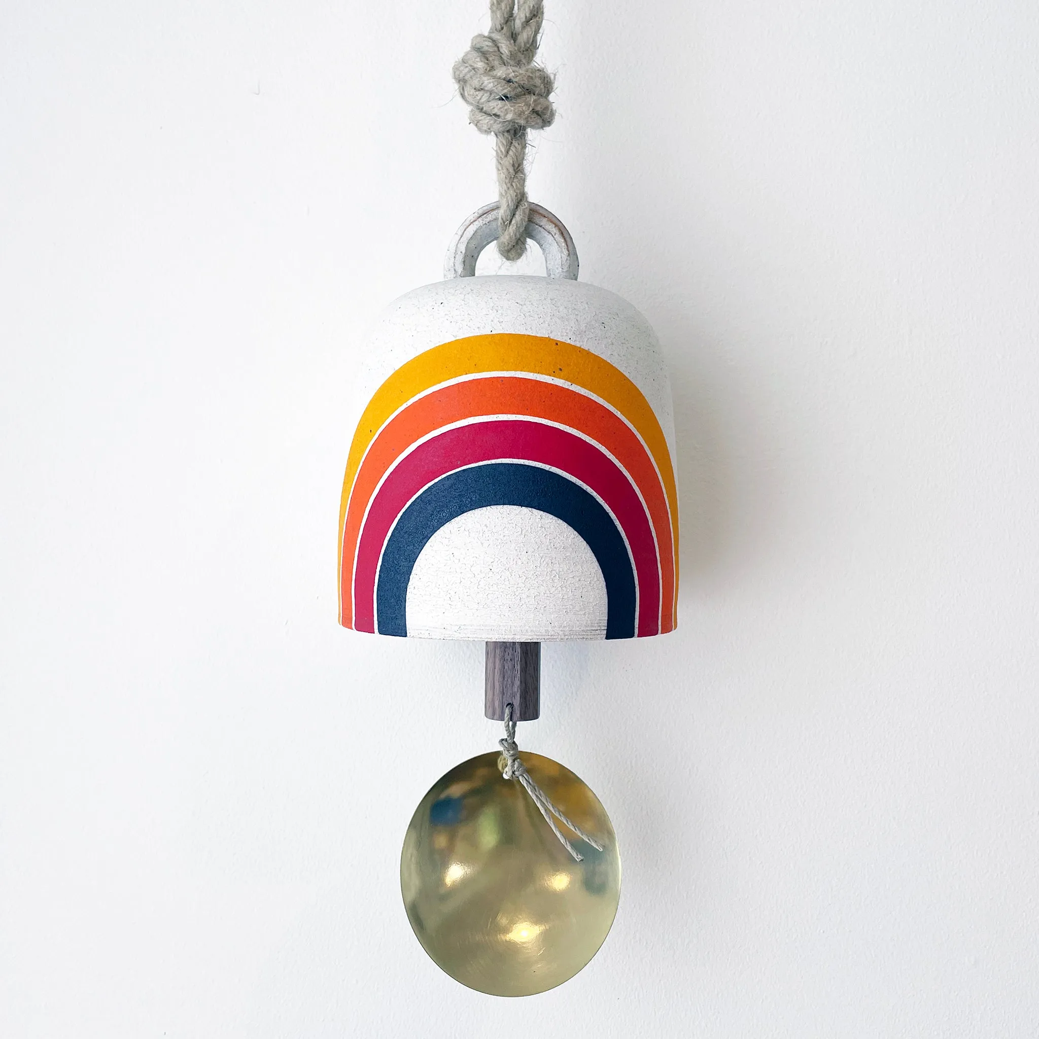 Thrown Bell Round: Rings Rainbow (Arc) Full Moon w/ Brass Disc
