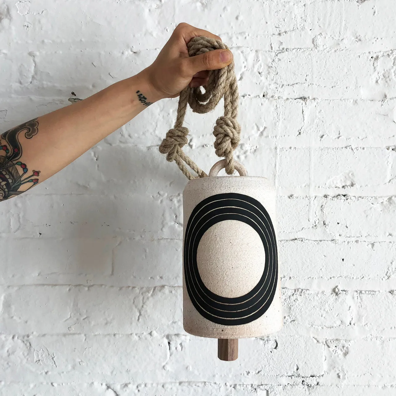 Thrown Bell Tall: Rings Black