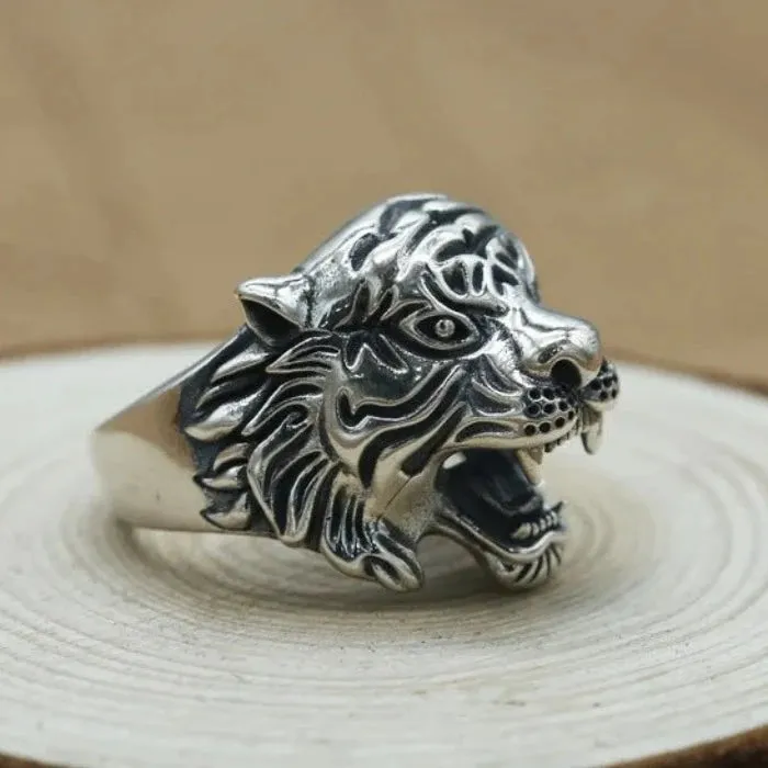 Tiger Rings Titanium Steel