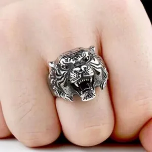 Tiger Rings Titanium Steel