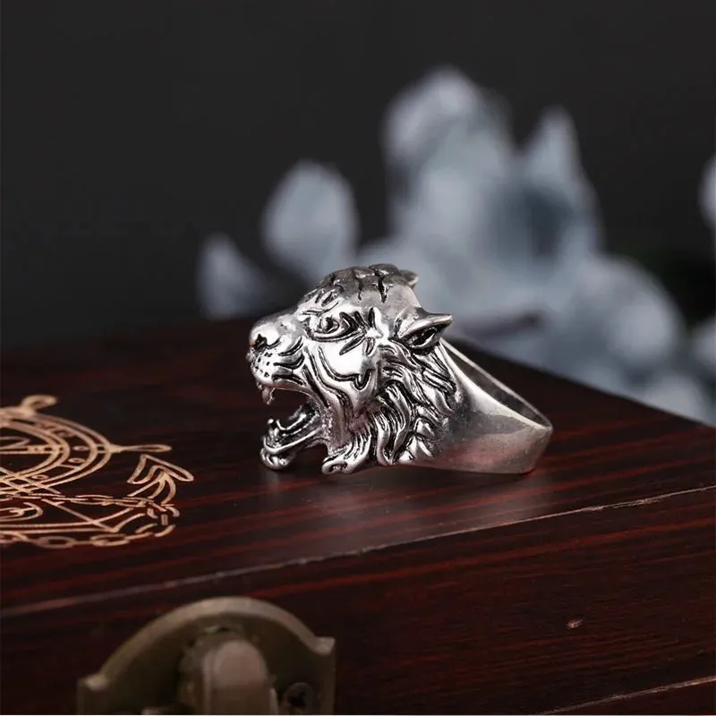 Tiger Rings Titanium Steel