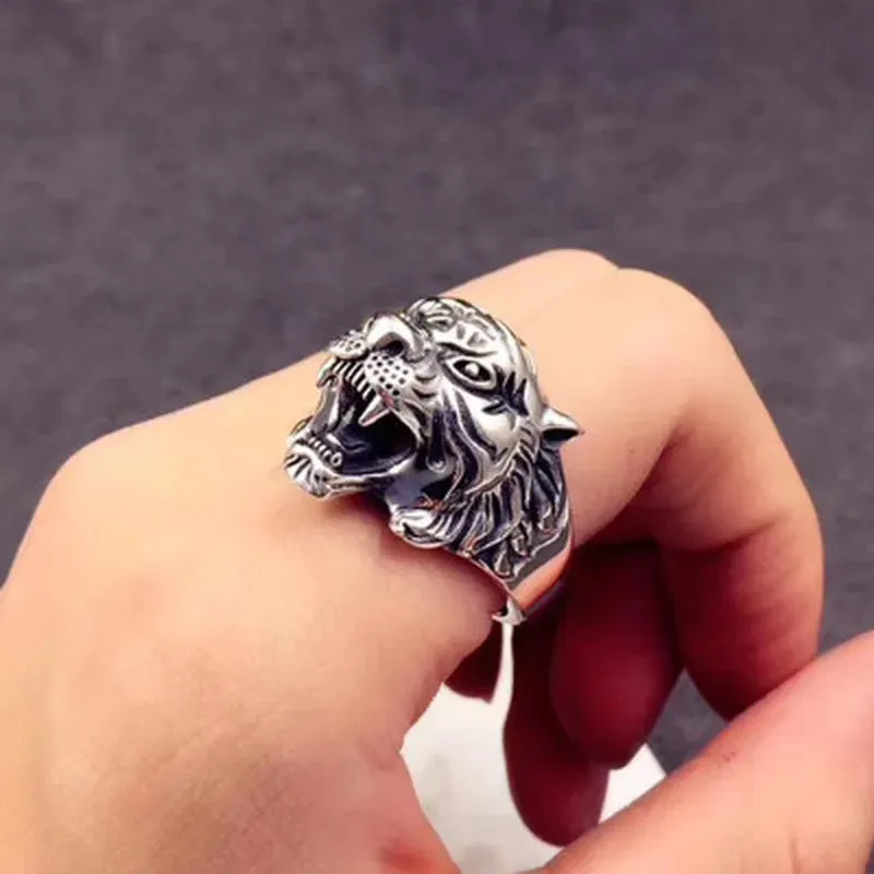 Tiger Rings Titanium Steel