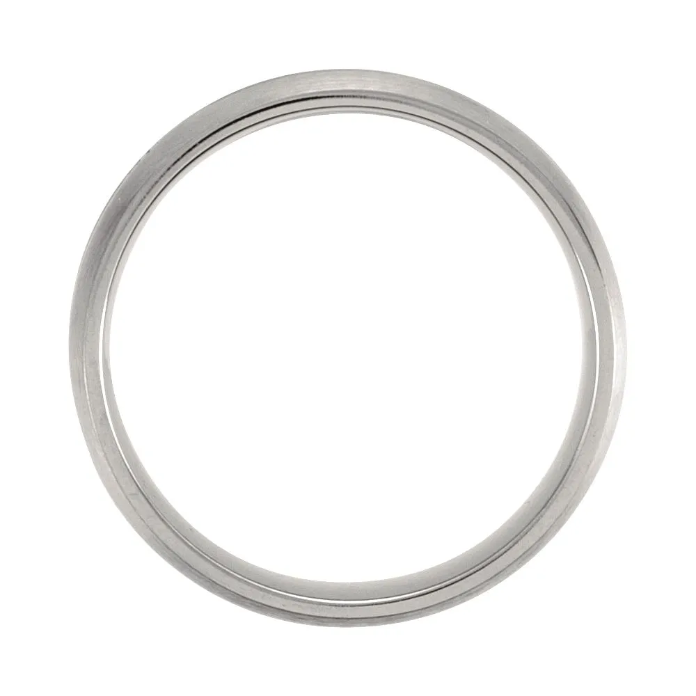 Titanium 7mm Grooved & Satin Finished Band Size 12.5