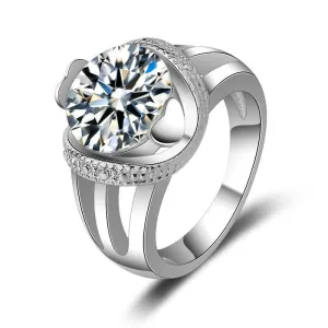 Titanium Steel Casting Jewelry Fashion Simple Female Jewelry Diamond Ring Men's And Women's Jewelry A Generation Of Hair Ring