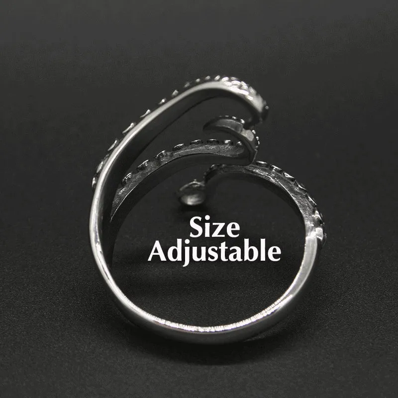 Titanium Steel Octopus Ring