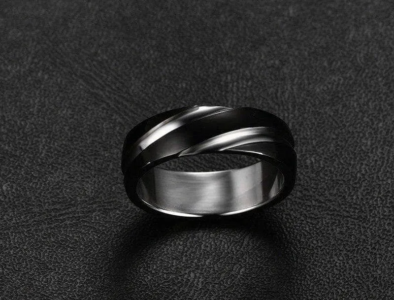 Titanium Steel Ring Band