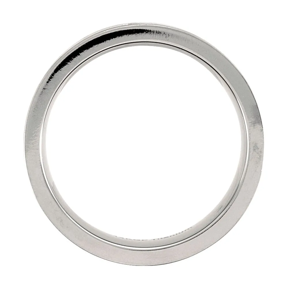 Titanium, Sterling Silver Inlay, Black Enamel & 14K Gold Plate 9mm .06 CTW Diamond Band Size 10