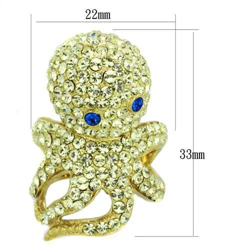 TK1640 IP Gold(Ion Plating) Stainless Steel Ring