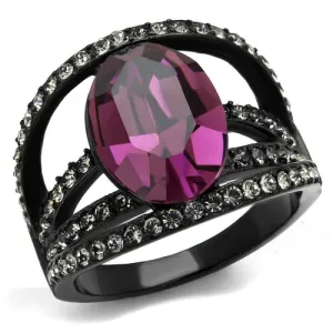 TK2348 IP Black(Ion Plating) Stainless Steel Ring