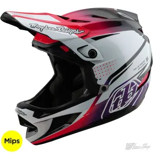 TLD D4 Carbon MIPS Helmet Drip - White