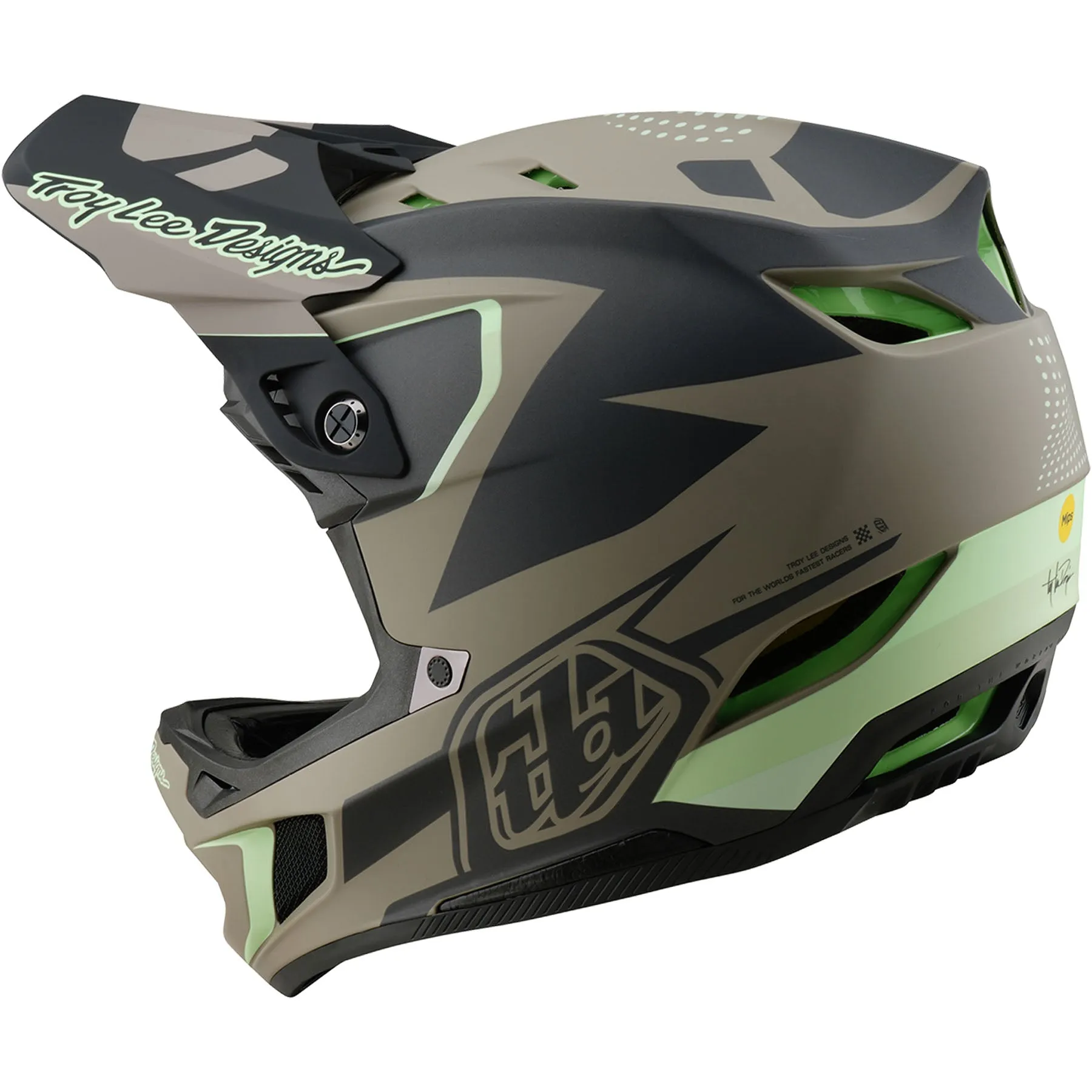 TLD D4 Composite MIPS Helmet Optic - Timber