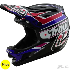 TLD D4 Polyacrylite MIPS Helmet Linear - Black