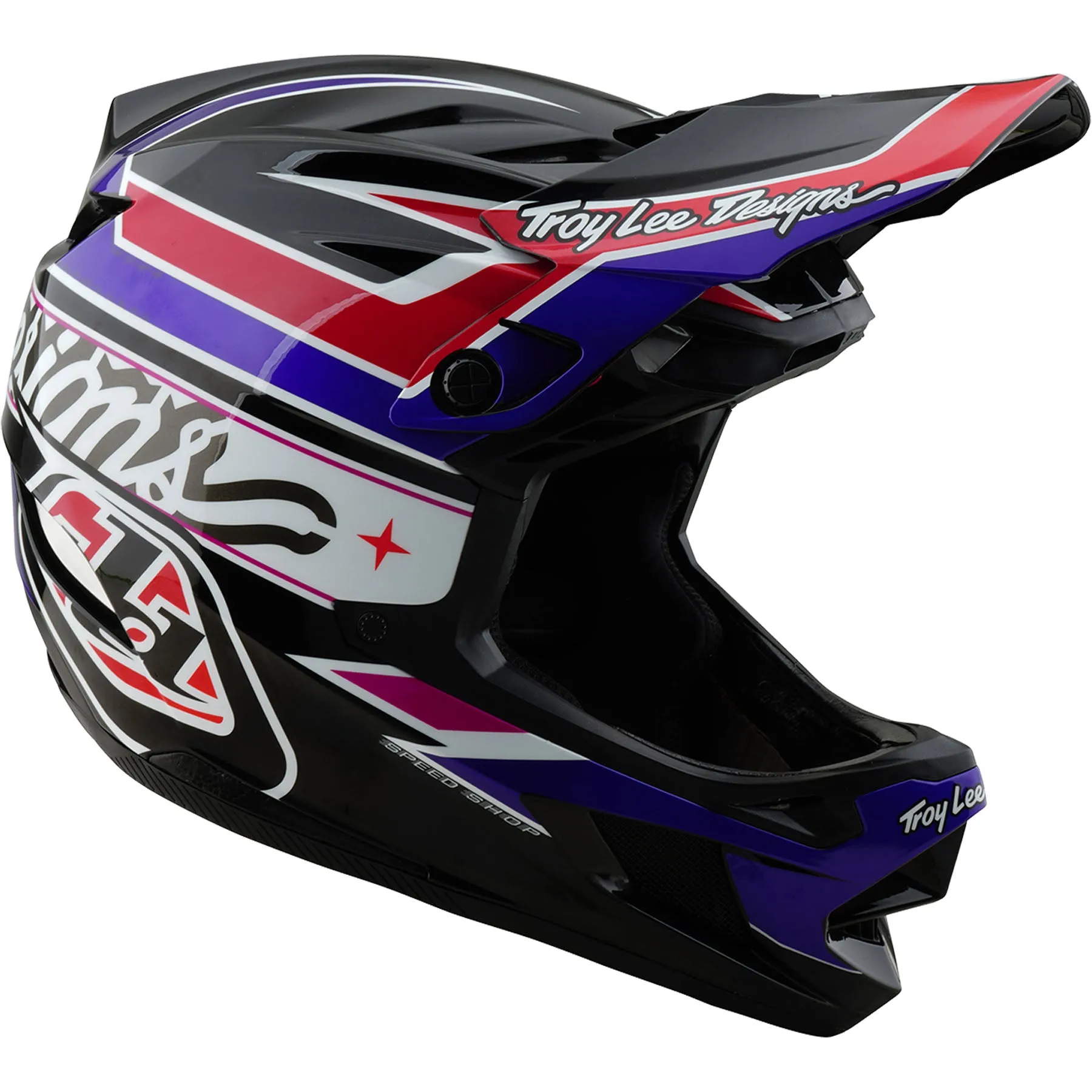 TLD D4 Polyacrylite MIPS Helmet Linear - Black