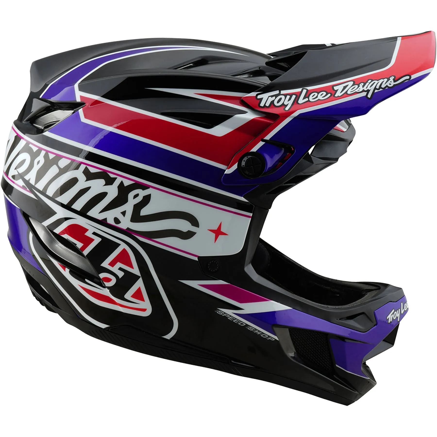 TLD D4 Polyacrylite MIPS Helmet Linear - Black