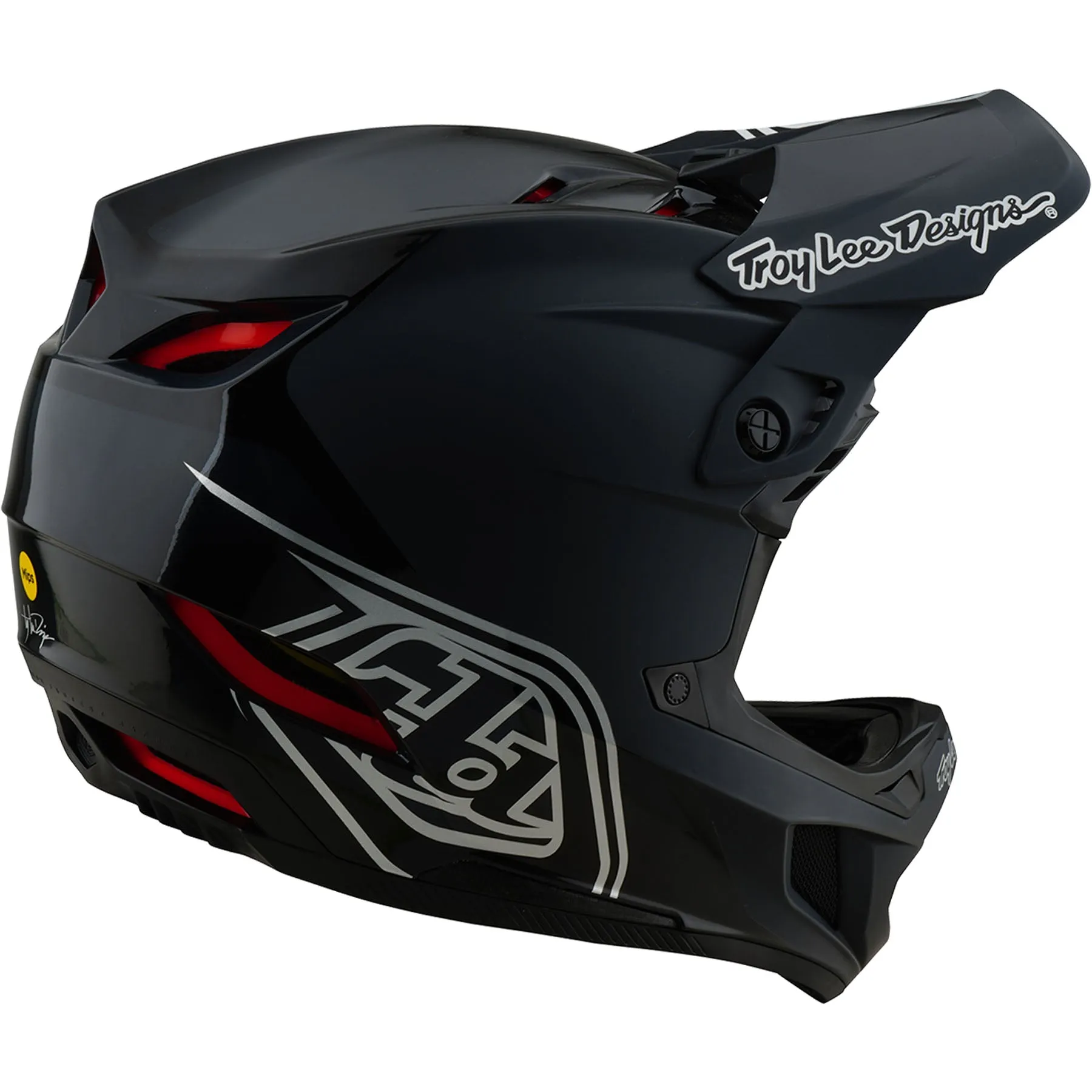 TLD D4 Polyacrylite MIPS Helmet Shadow - Black
