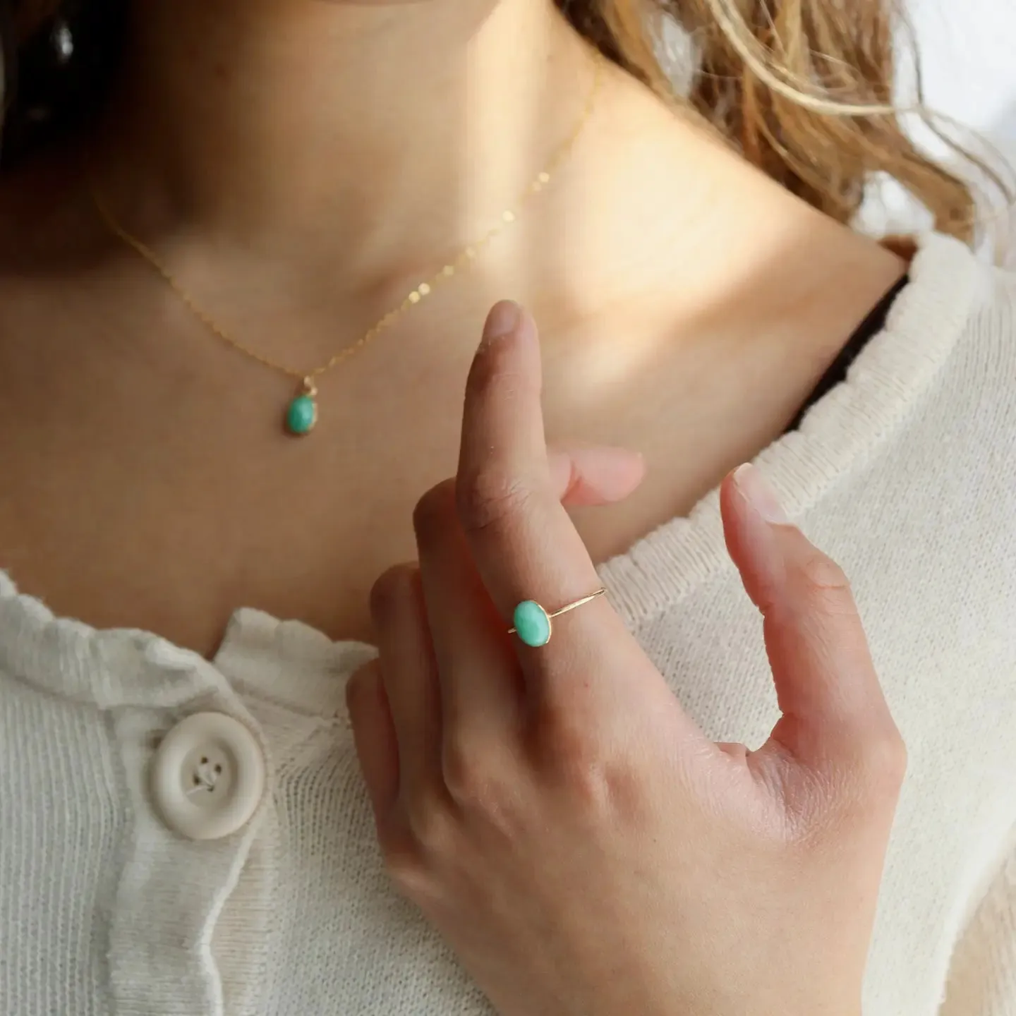 Token Jewelry Amazonite Ring