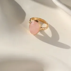 Token Jewelry Entwined Rose Quartz Ring