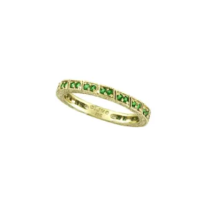 TSAVORITE STACK STACKABLE RING 14K GOLD (0.3 CTW)