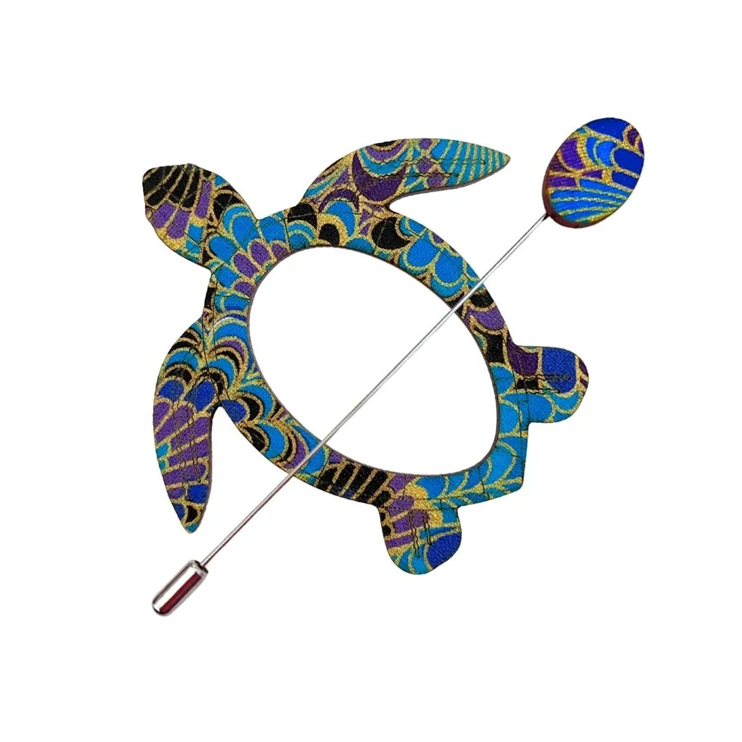 Turtle Scarf Pin (5 Colors)
