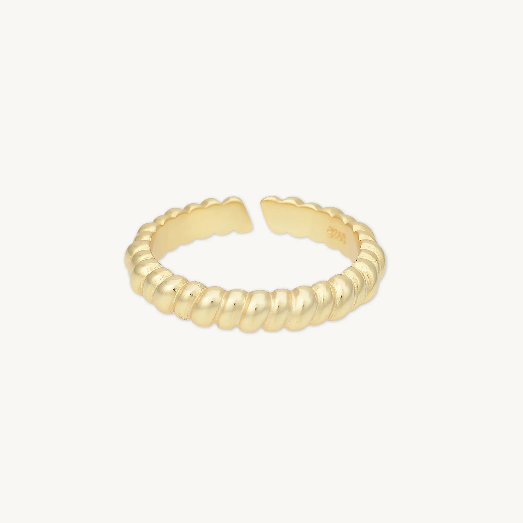 Twisted Rope Open Stacker Ring