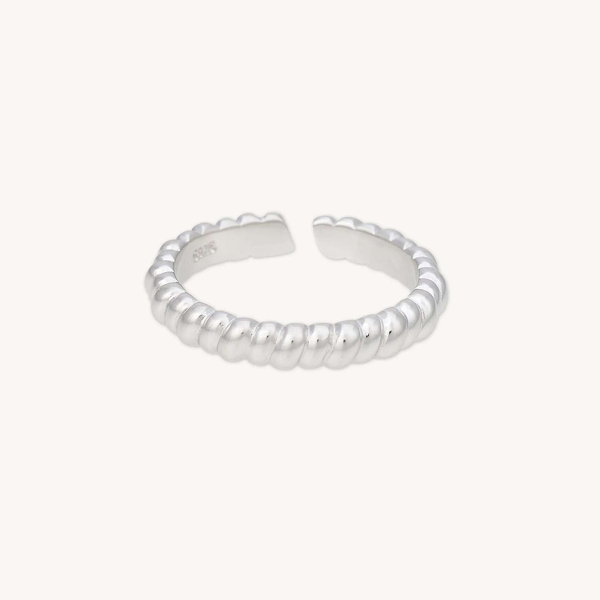 Twisted Rope Open Stacker Ring