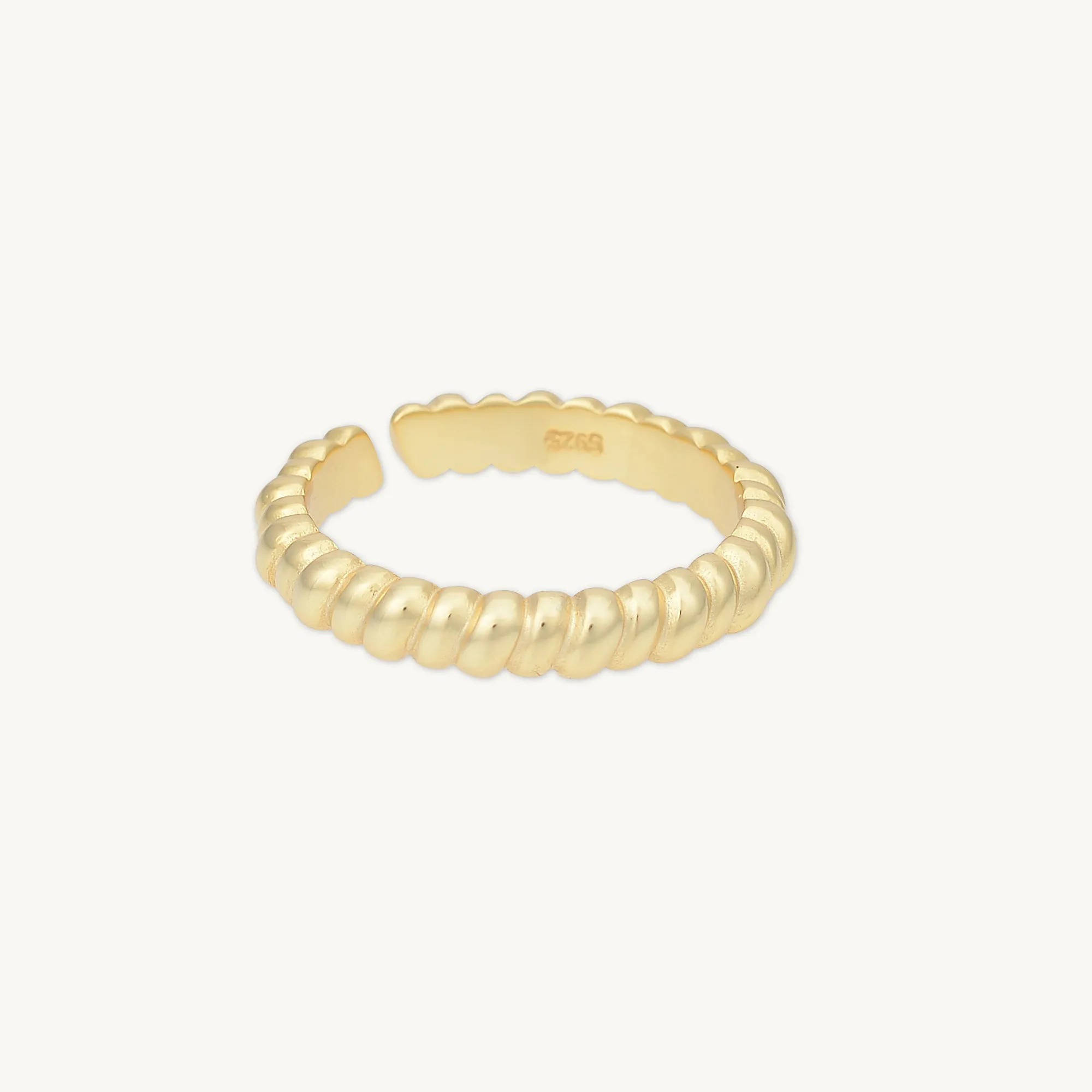 Twisted Rope Open Stacker Ring
