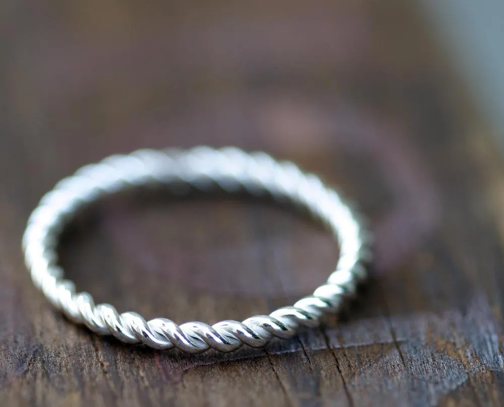 Twisted Wire Ring - Set of Three (S0267a)
