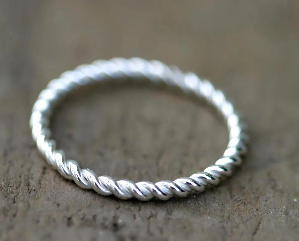 Twisted Wire Ring - Set of Three (S0267a)