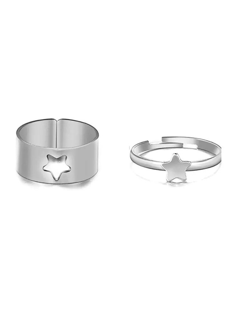 Two Piece Open Adjustable Rings