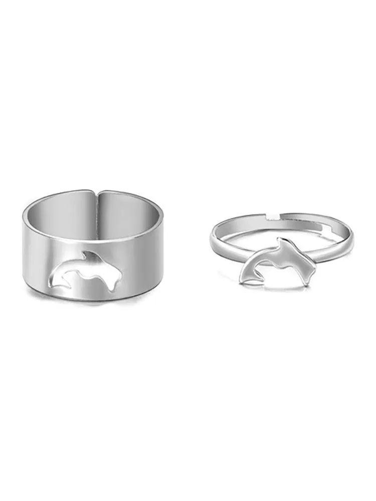 Two Piece Open Adjustable Rings
