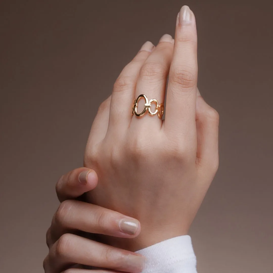 Udaya Adjustable Ring Gold Plated AR53