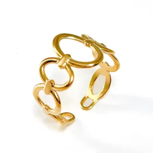 Udaya Adjustable Ring Gold Plated AR53
