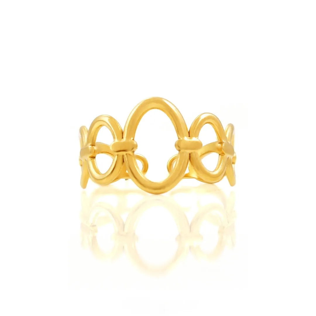Udaya Adjustable Ring Gold Plated AR53