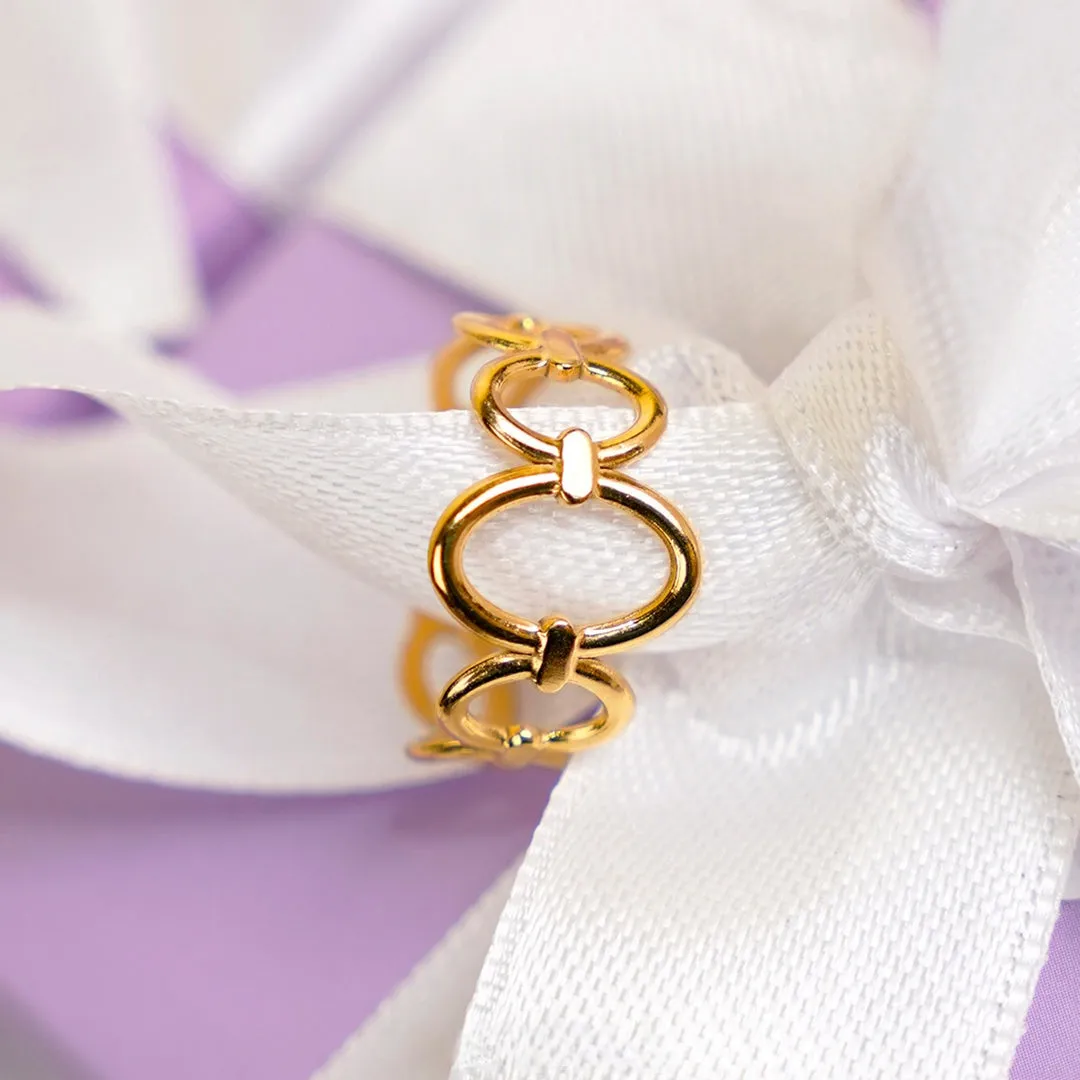 Udaya Adjustable Ring Gold Plated AR53