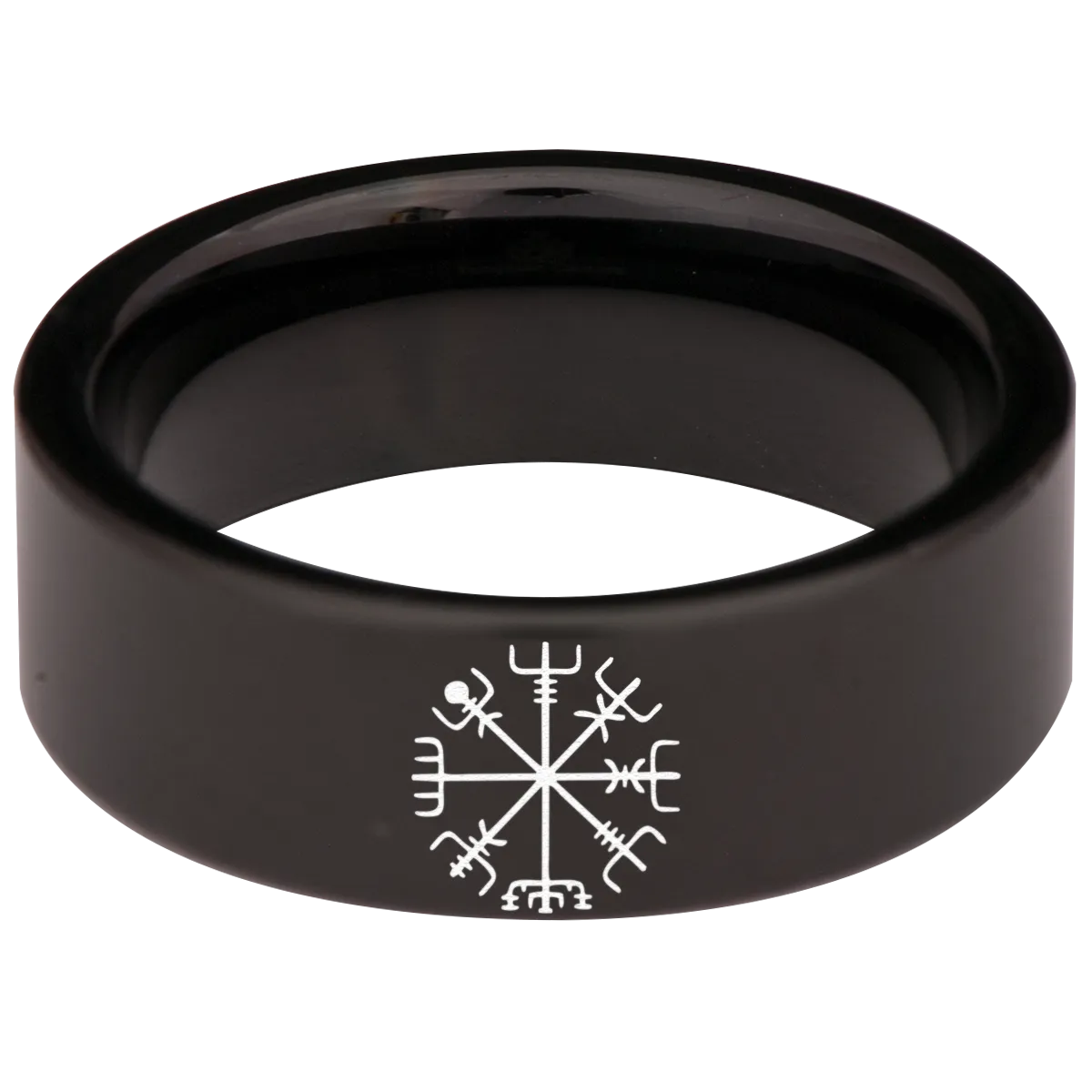Vegvisir Compass Tungsten Carbide Ring