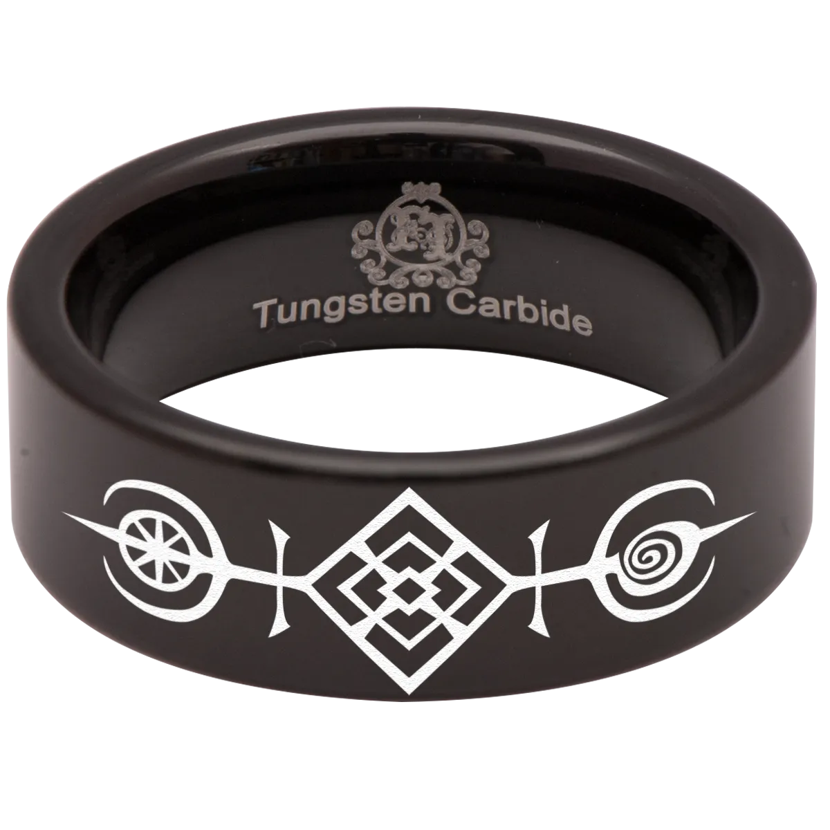 Vegvisir Compass Tungsten Carbide Ring