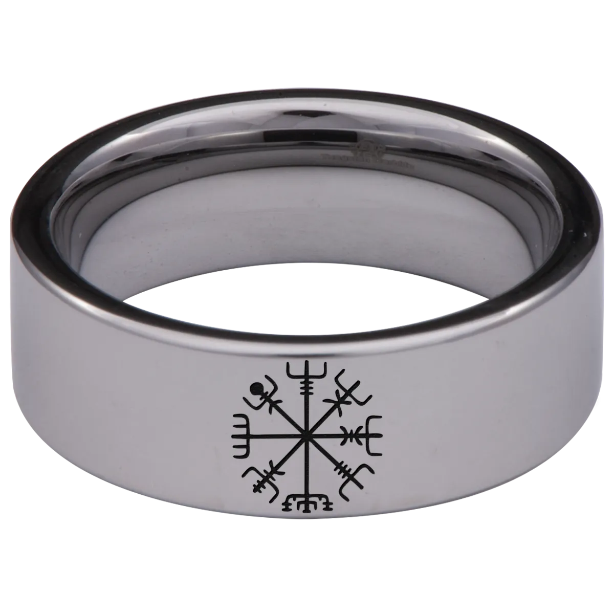 Vegvisir Compass Tungsten Carbide Ring