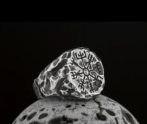 Vegvisir Series - Stainless Steel Viking Compass Ring
