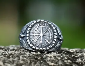 Vegvisir Series - Viking Compass Ring