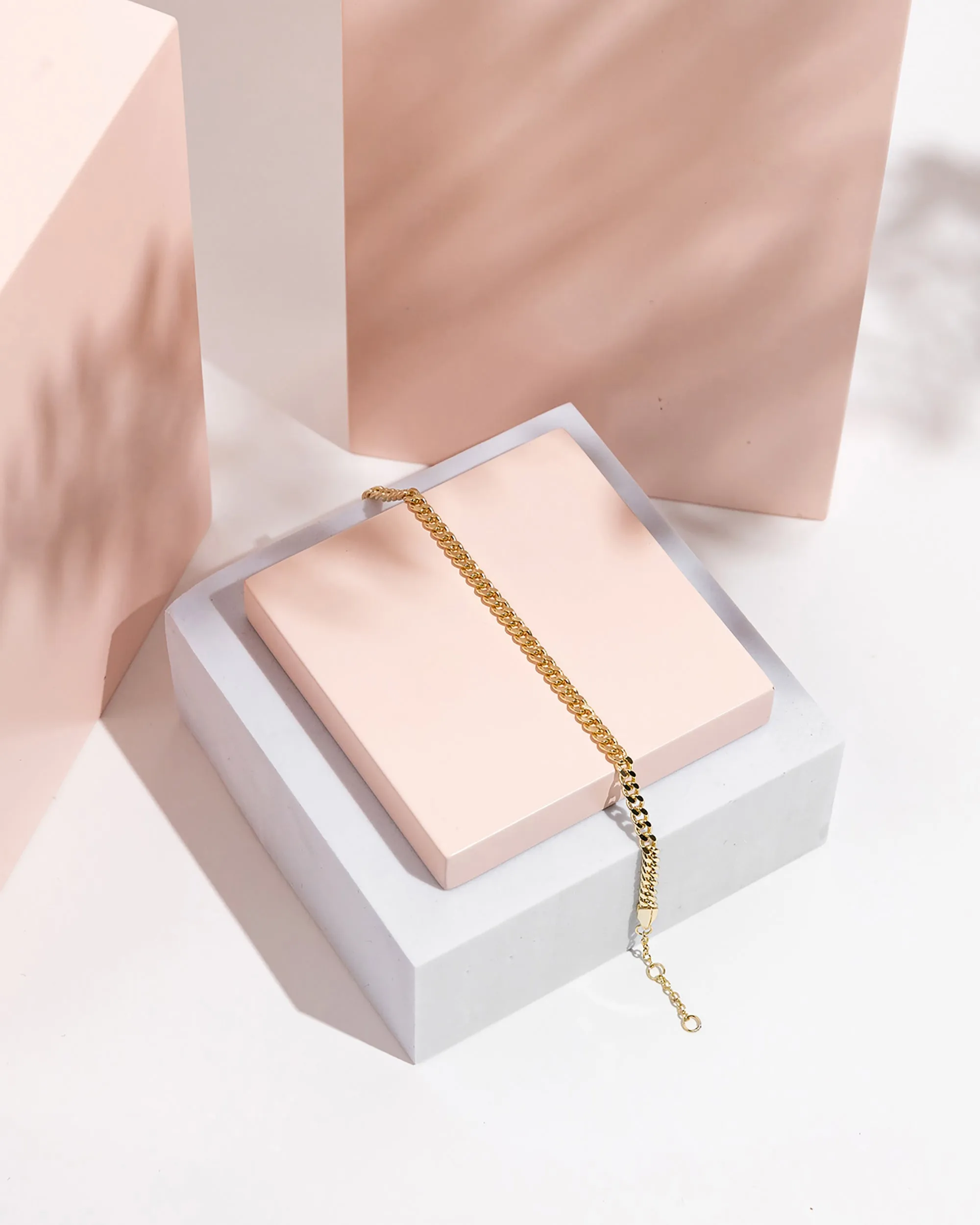 Vermeil Curb Chain Bracelet
