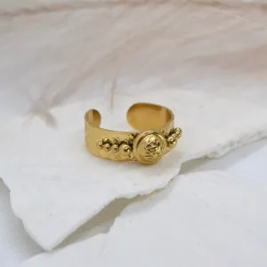 Victoria ~ Gold Plated Adjustable Ring