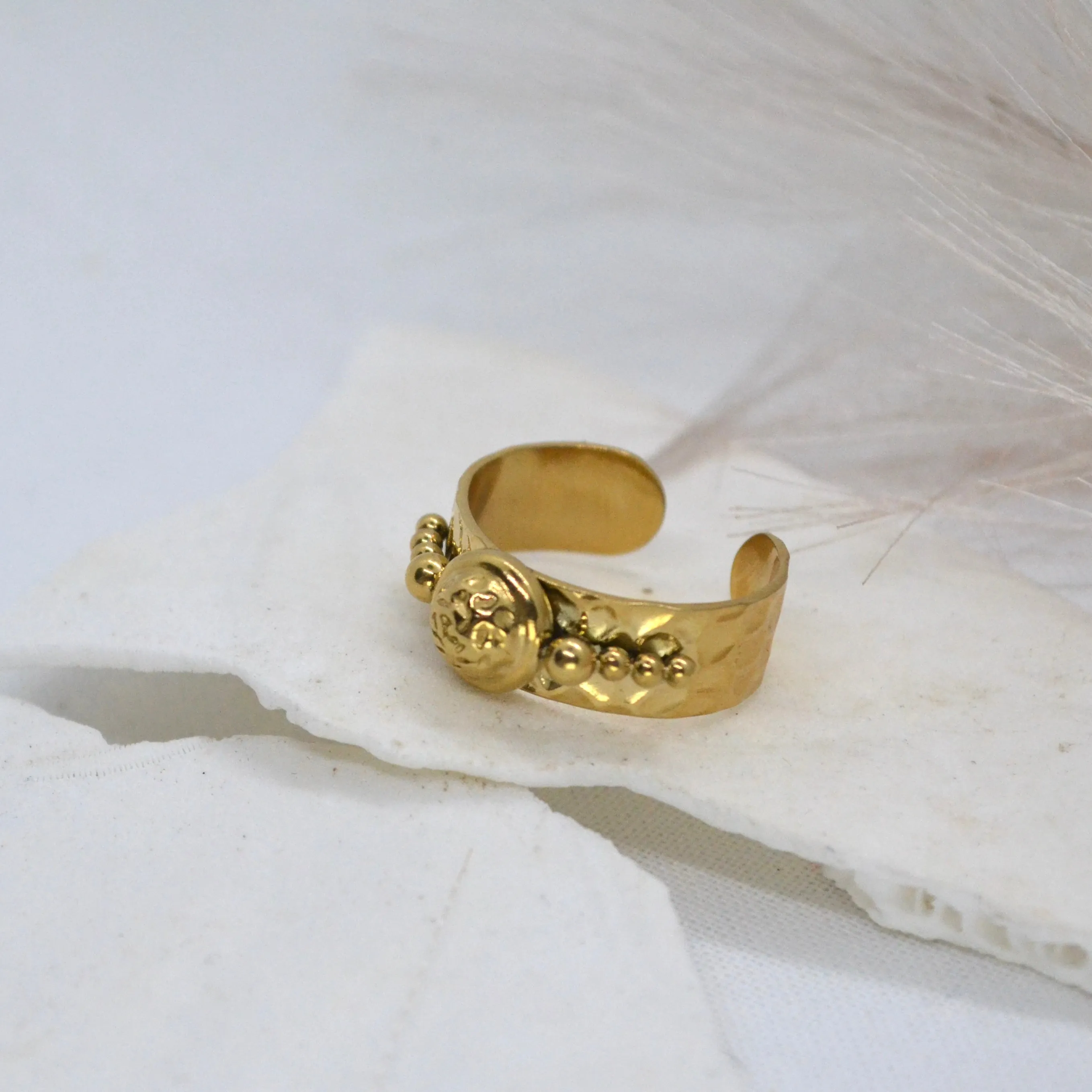 Victoria ~ Gold Plated Adjustable Ring