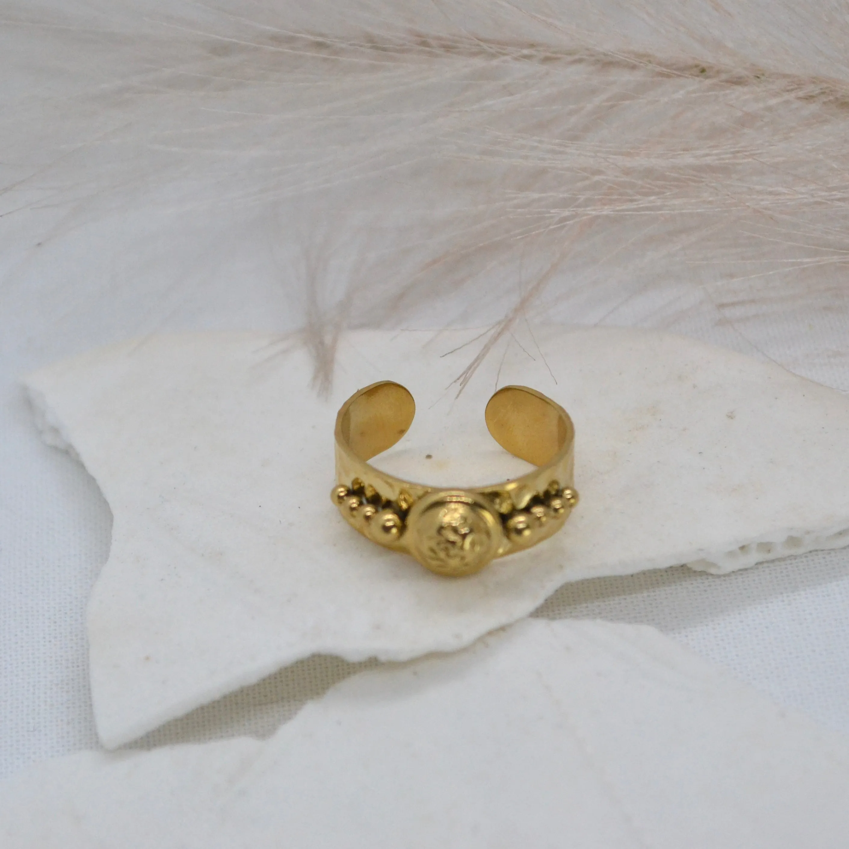 Victoria ~ Gold Plated Adjustable Ring