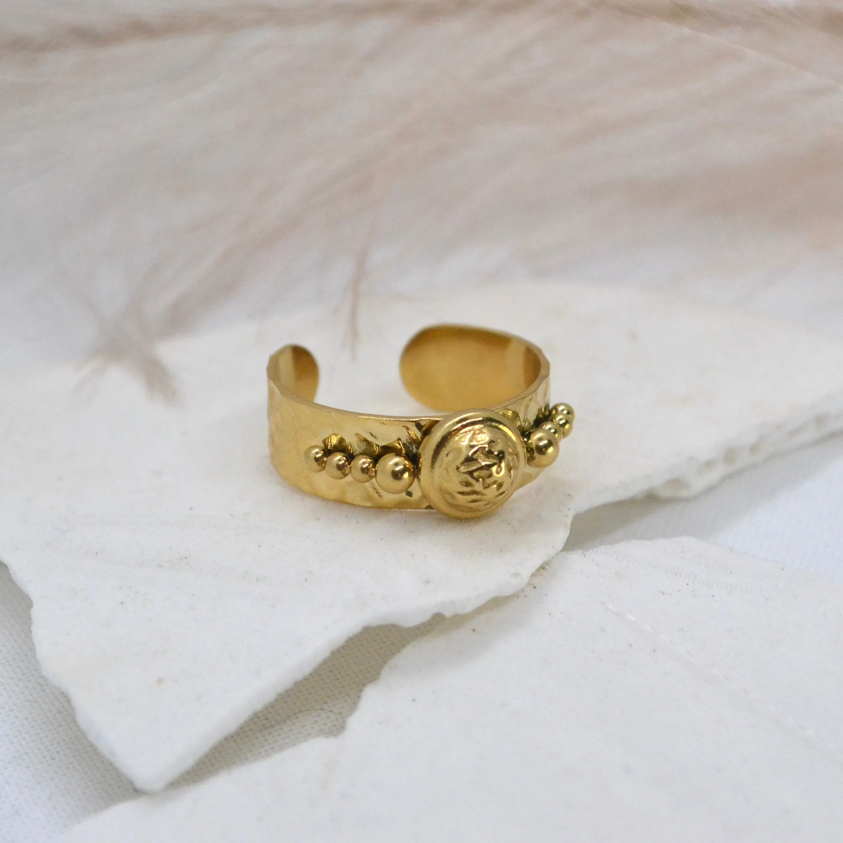 Victoria ~ Gold Plated Adjustable Ring
